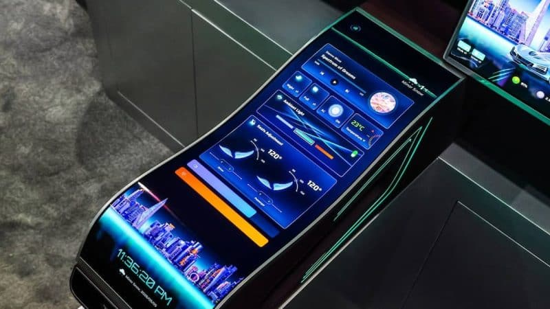 TCL ecrãs para automóveis