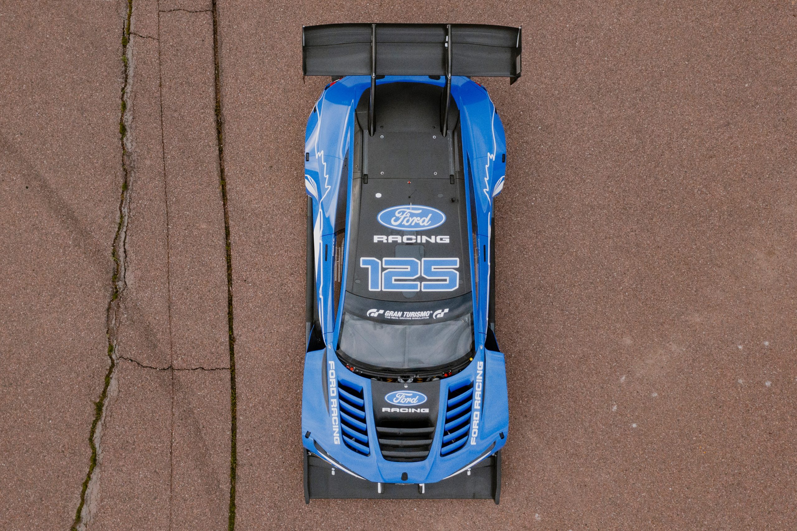 Super Mustang Mach-E com número 125 nos 125 anos da Ford Racing